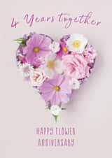 flower heart Anniversary Card 8368 created by Love Lila Photography