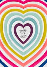 Rainbow heart Thinking of you Card 4291 created by Claire Lefevre