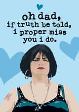 Nessa Gavin and Stacey Father's Day card 1000 created by Mrs Best Paper Co.