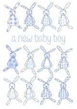 bunny adult New Baby Card 2699 created by Leah Roberts