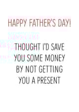 save money Father's Day Card 40447 created by Fly high art