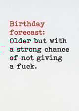 forecast older Birthday Card 12166 created by Brainbox Candy