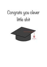 shit clever Graduation Card 17241 created by craftycards