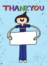 keyworker fill in Thank You Card 17429 created by The Squibbles®