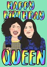Broad City Comedy Birthday Card 15795 created by Lizzy B Draws.