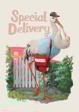 stork special New Baby Card 15616 created by Fasanian Artistry
