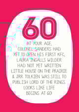 60th facts Birthday Card 13026 created by Paper Plane