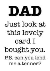 Dad lend Father's Day Card 15496 created by suzcreate