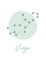 virgo starsign Birthday Card 14619 created by Pink Stripes 