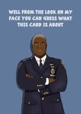 Captain Holt from Brooklyn 99 card created by Moments By Mia