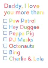 I love you more than Father's Day card created by JosieOnTheRun