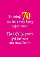 70th Seventy Birthday Card 8800 created by Rusty Pencil