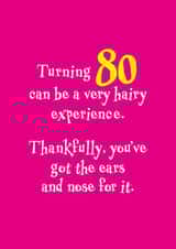 80th eighty Birthday Card 8801 created by Rusty Pencil