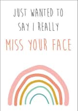 I miss you card created by Graphic Print Company
