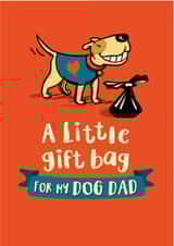 Funny Father's Day or Birthday card for a Dog Dad created by The Typecast Gallery