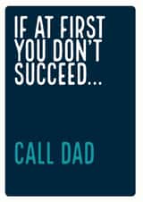 Call dad Father's Day card created by Electric Carp