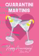 Quarantini Martini Anniversary Card 15827 created by WillyBee