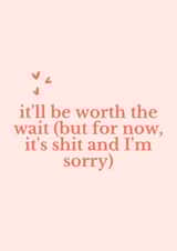 Sorry you'll have to wait - Wedding day created by The Enthusiast