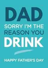 dad sorry Father's Day Card 9253 created by Tiger Feet Creations