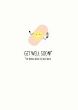 get well soon get Card 27101 created by PAP