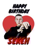 Hip Hop Rap Birthday Card 16283 created by Bad & Cheeky