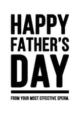 Most Effective Sperm Father's Day Card created by YOUR NAN.
