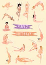 happy birthday Birthday Card 17277 created by Heather More Illustration