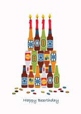 beerthday cake Birthday Card 13923 created by Jill Blundell