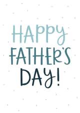 Classic Typography Fathers Day Card - Polka Dots - Happy Father's Day created by Abbie Imagine