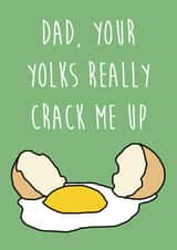 yolks jokes Father's Day Card 32583 created by Emma Moules