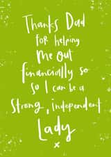 thanks helping Father's Day Card 28642 created by Diffydolls