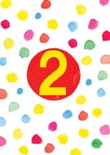 2 Child Birthday Card 17664 created by Earlybird