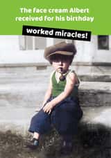 Humourous vintage photo birthday card created by Pick Nick