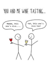 wine tasting Love & Friendship Card 17869 created by Hurrah For Gin