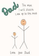 man i Father's Day Card 37803 created by Emma Riches - Emma Riches Art