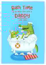 Bath time Birthday or Father's Day card created by Blue Kiwi Design