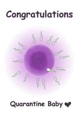 quarantine isolation New Baby Card 30389 created by Leoni Thimara