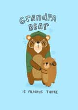 Grandpa Bear Father's Day card created by Blue Kiwi Design