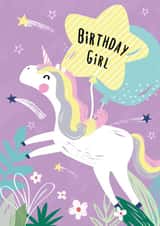 unicorn female Birthday Card 16453 created by Jessica Eyre