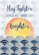 hey fighter Thinking of you Card 18035 created by Michelle Gate