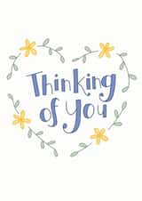 thinking of Sympathy Card 8999 created by Sweetpea Print Design