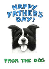 dog collie Father's Day Card 1956 created by Off The Leash Cartoons by Rupert Fawcett