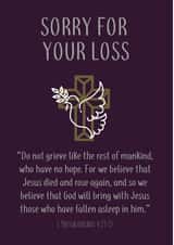 bereavement christian Sympathy Card 16746 created by Christian Gift Store