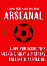 arseanal hope Birthday Card 16375 created by Sarcardstic