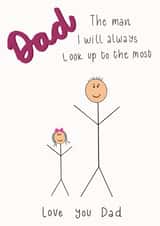 always look Father's Day Card 37804 created by Emma Riches - Emma Riches Art