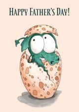 dinosaur egg Father's Day Card 13061 created by Lucy Reynolds