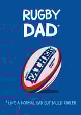 rugby sport Father's Day Card 3358 created by Kasia Cards