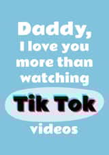 Tik Tok Father's Day card created by Dolli Does Design