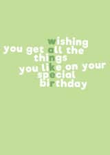 rude wanker Birthday Card 11745 created by Mean Little Cards