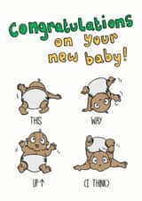 new baby congratulations New Baby Card 11660 created by Kat Willott